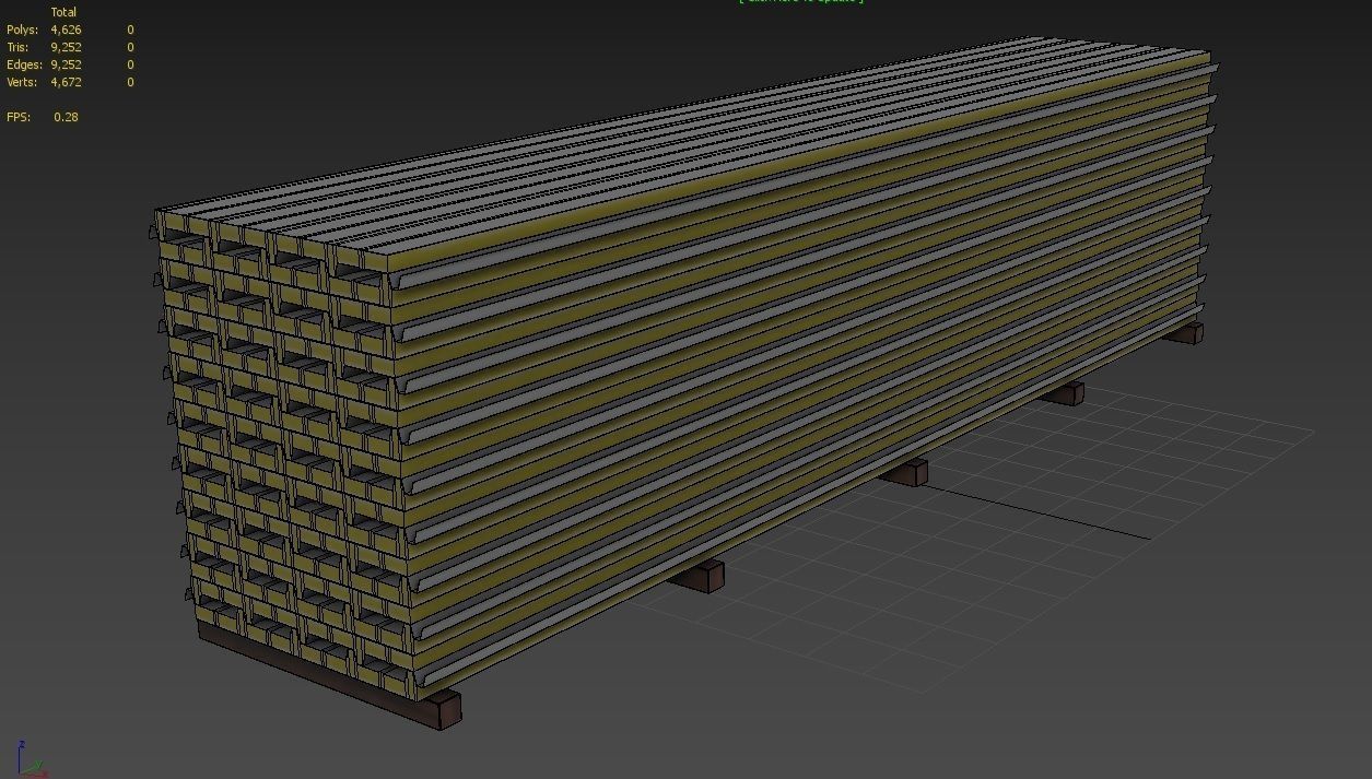 Roof Panel M01 Low-poly 3D model_2