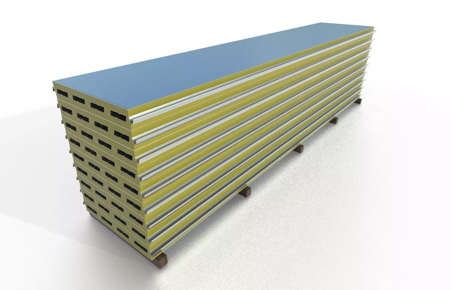 Roof Panel M01 Low-poly 3D model_0