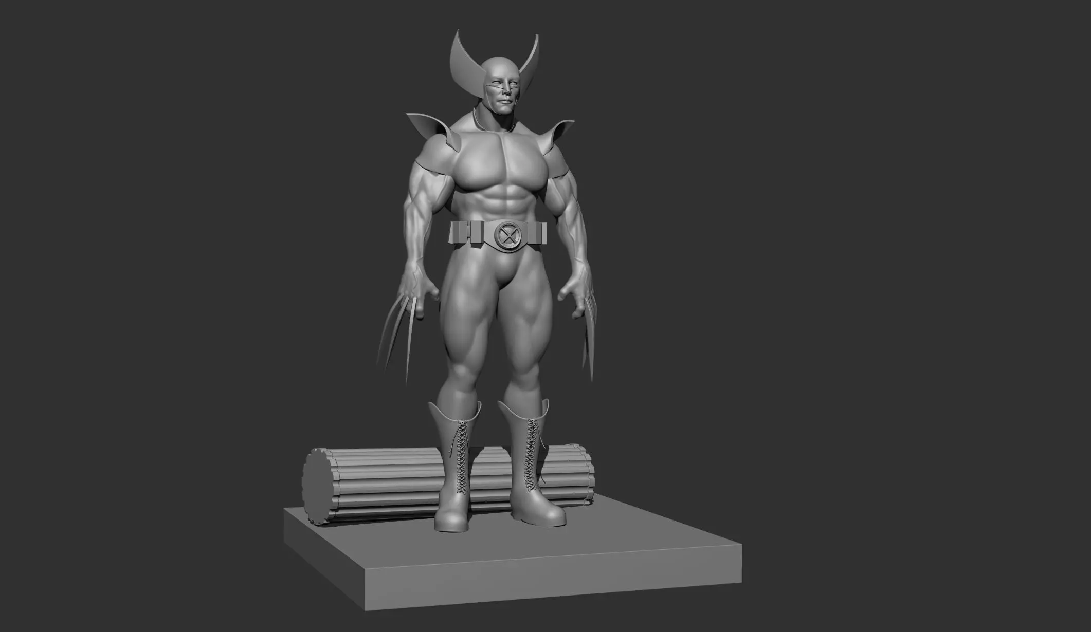 Fan Art of Wolverine 3D print model 3D print model_0