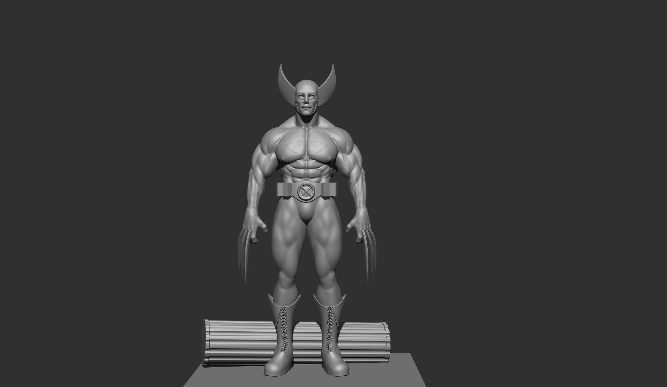 Fan Art of Wolverine 3D print model 3D print model_3