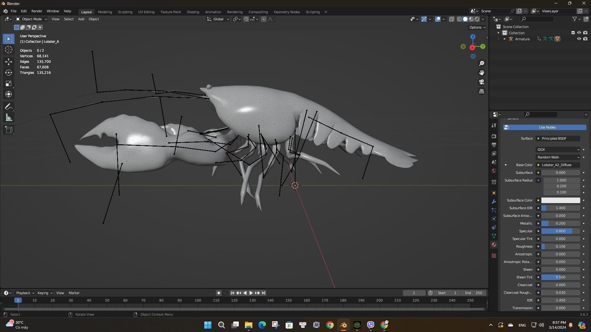 Lobster A2 3D model_15