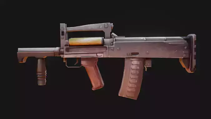 High-Fidelity 3D Groza Assault Rifle Model - Ready for Action