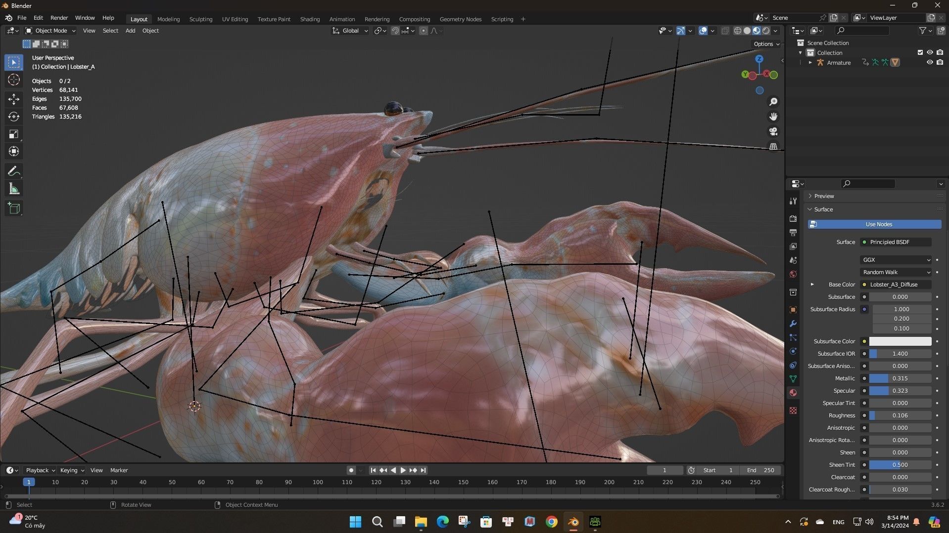 Lobster A3 3D model_17