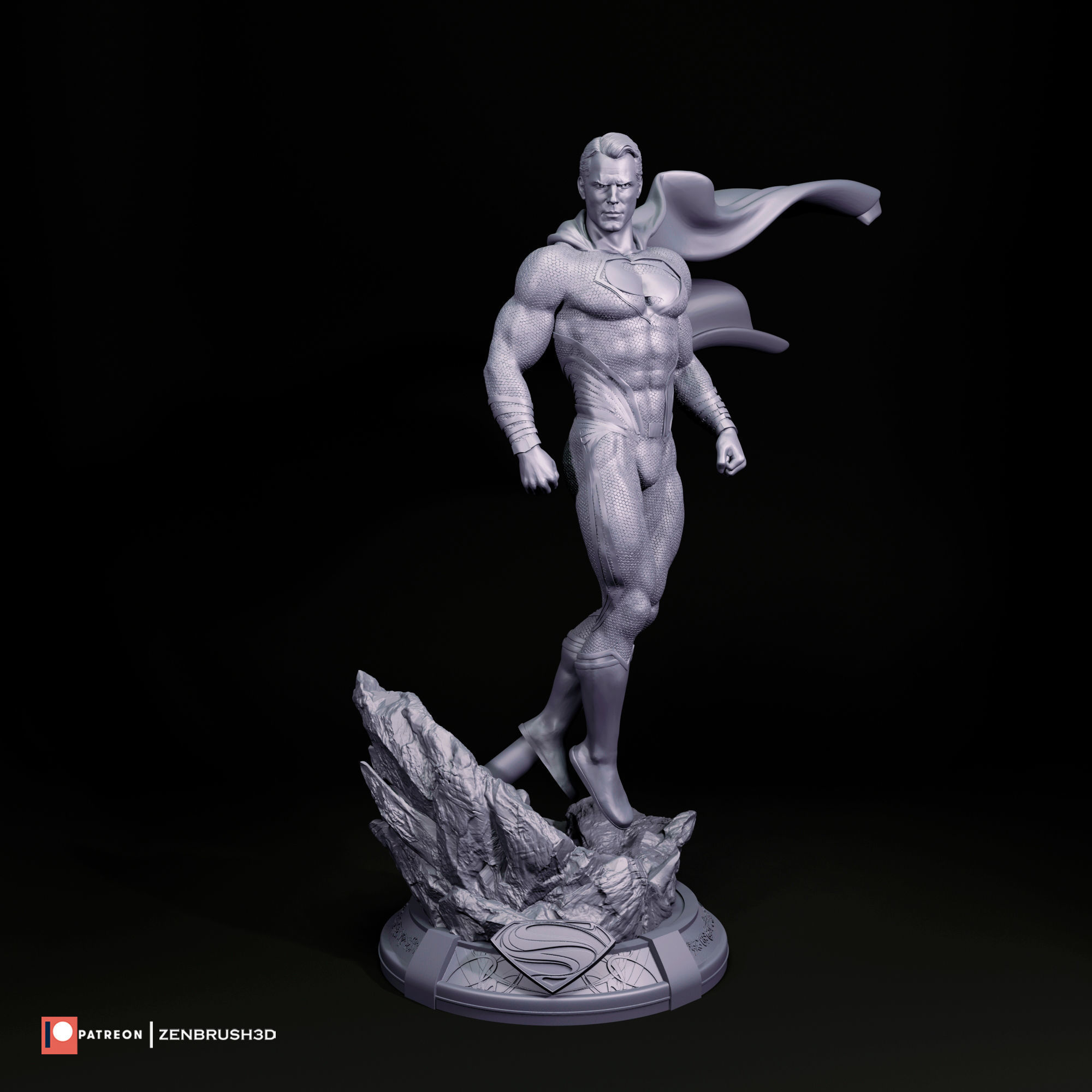 SUPERMAN - HENRY CAVILL 3D PRINTING 3D print model_3