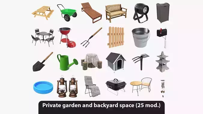 Private garden and backyard space