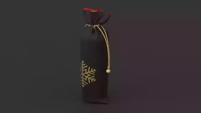Christmas design bottle cover 3D model