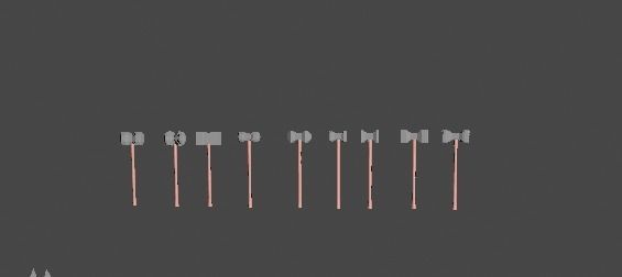 Battle Weapons  Collection Low-poly 3D model_4