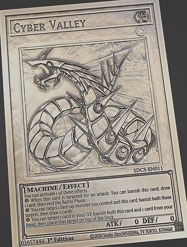cyber valley - yugioh Free 3D print model