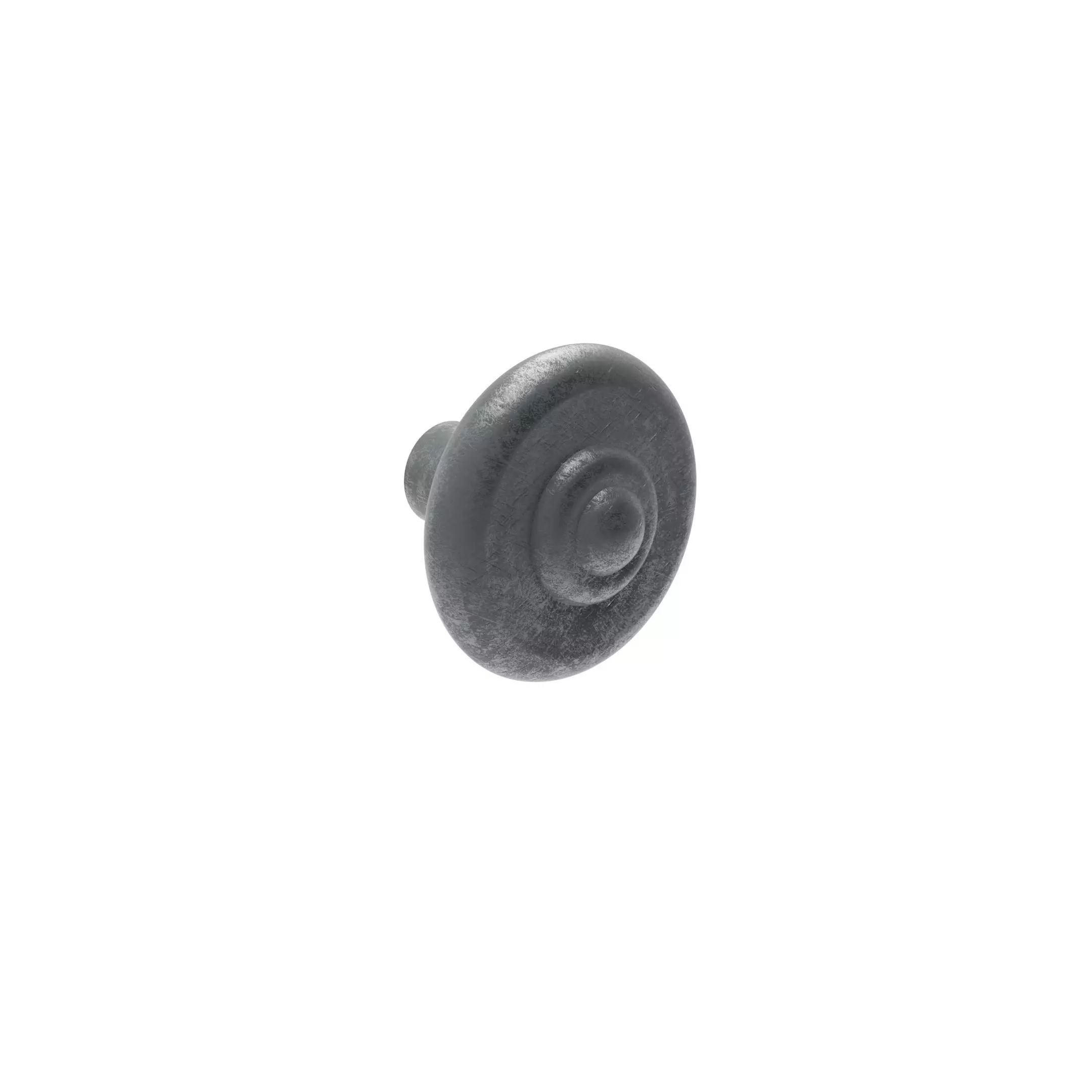 Cast metal handle 34mm diameter aged silver colour Free 3D model
