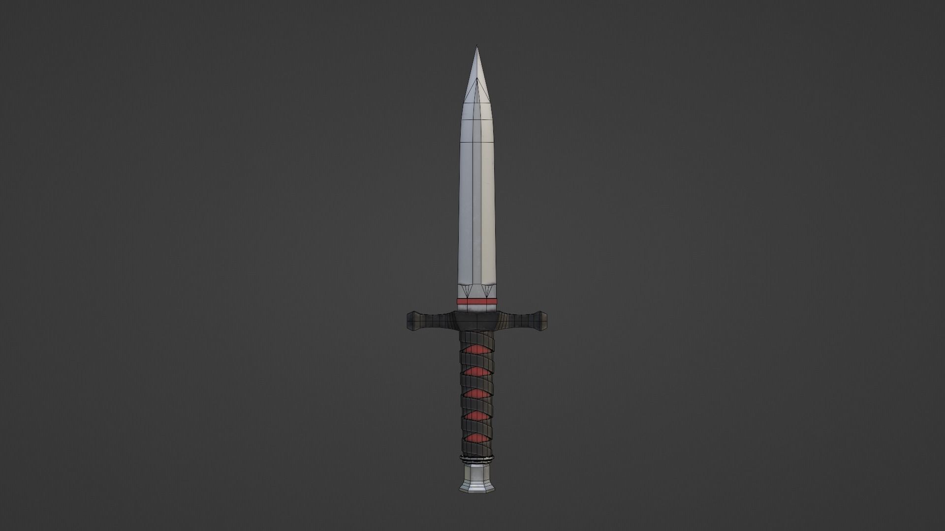 Fantasy Dagger Low-poly 3D model_4
