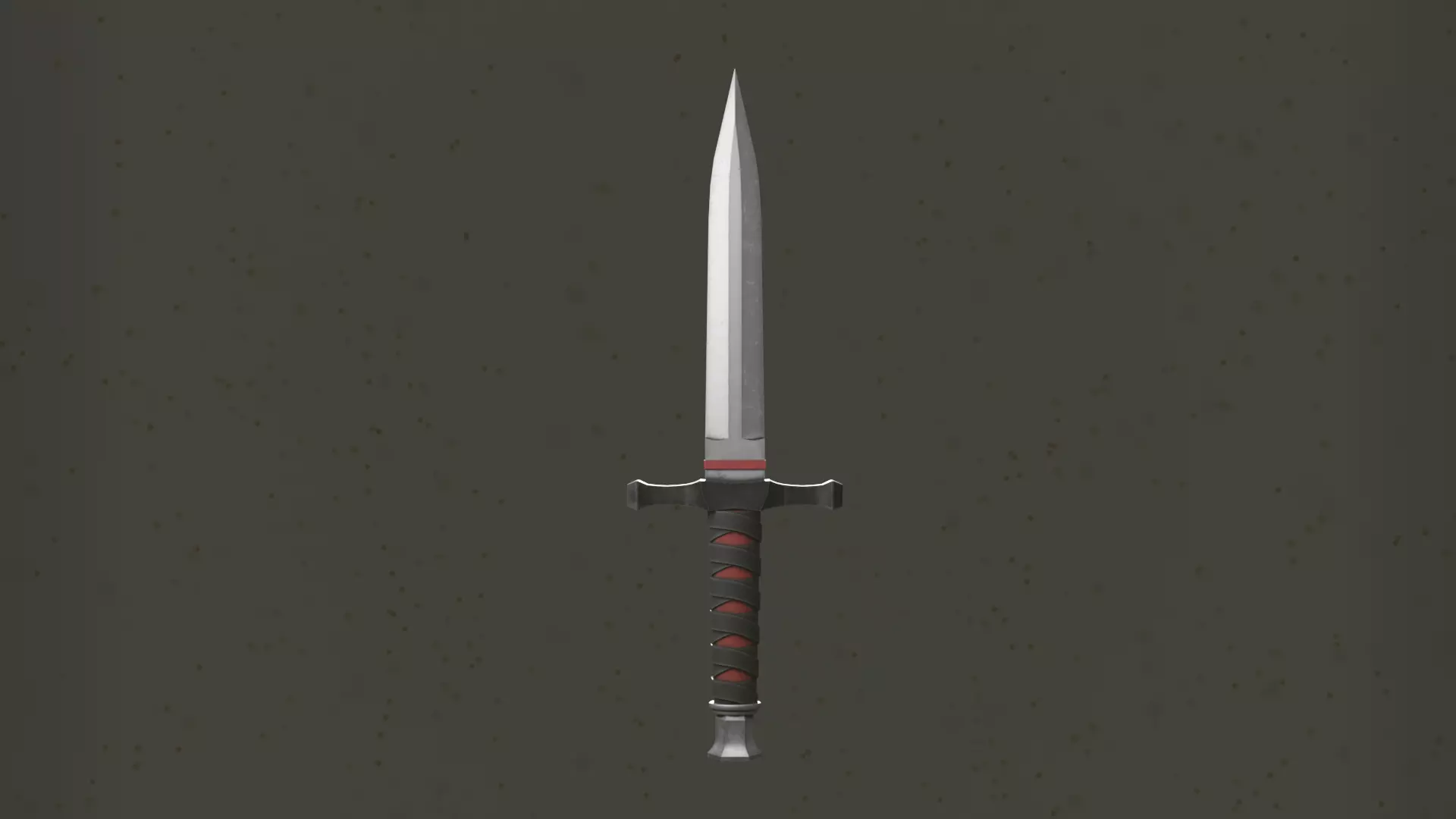 Fantasy Dagger Low-poly 3D model_0