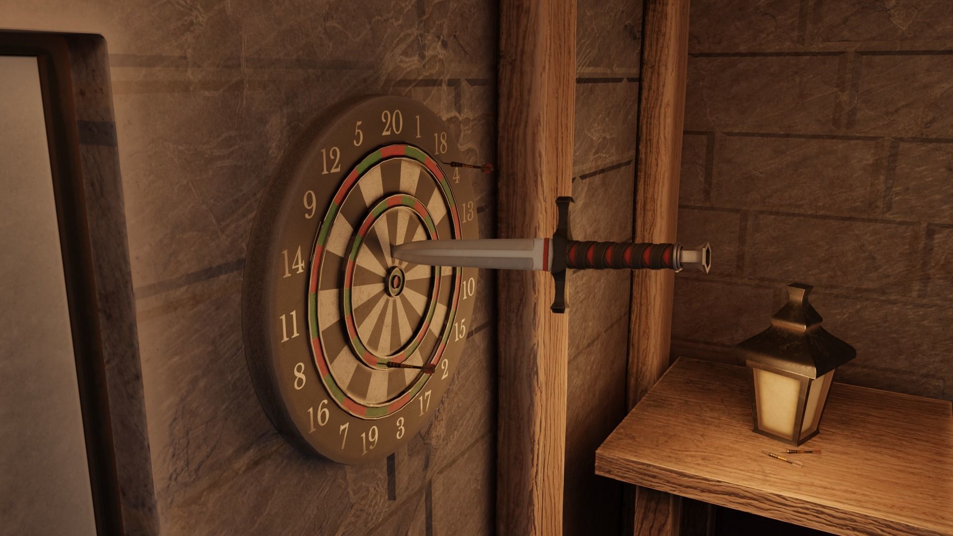 Fantasy Dagger Low-poly 3D model_3