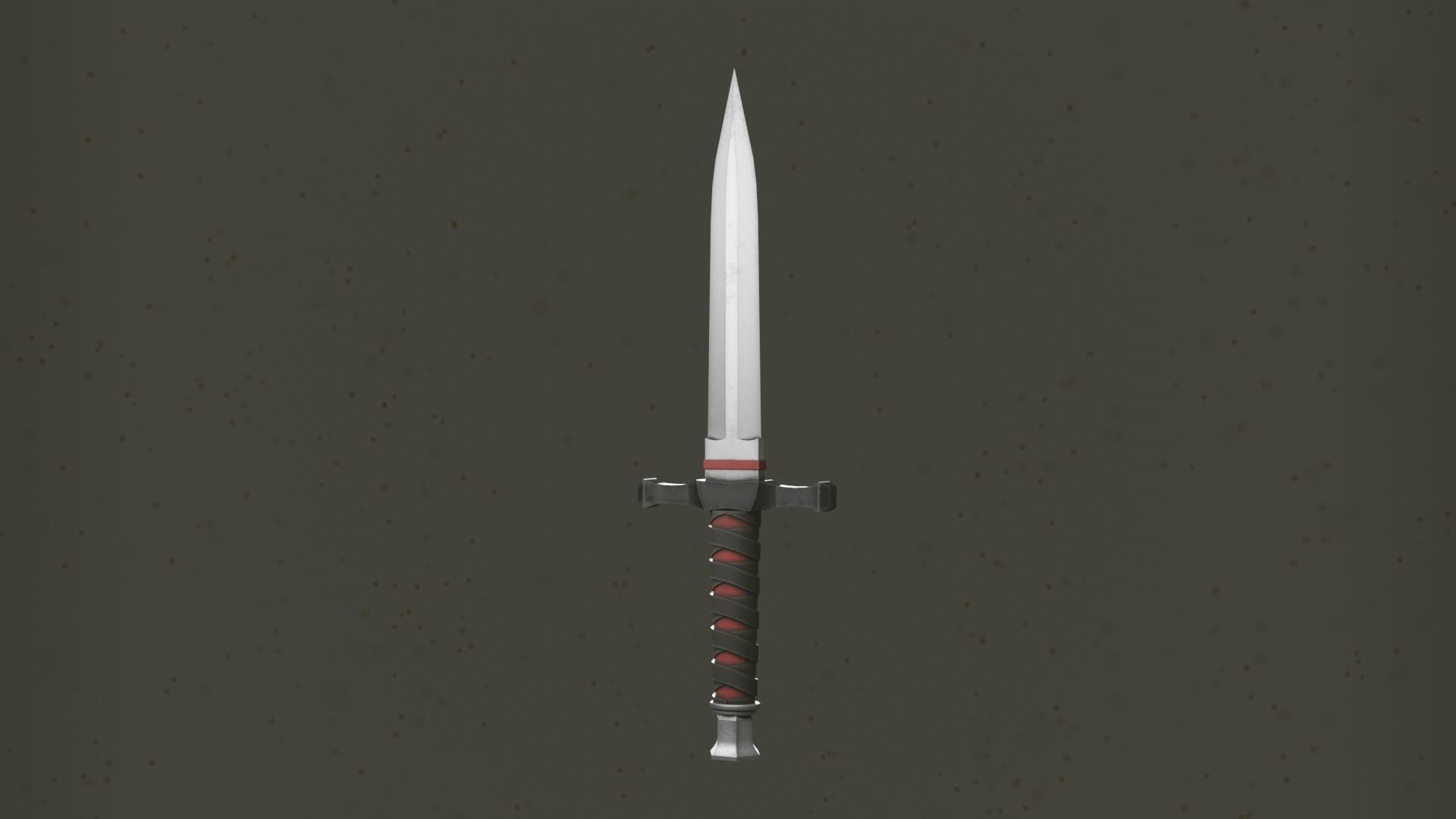 Fantasy Dagger Low-poly 3D model_1