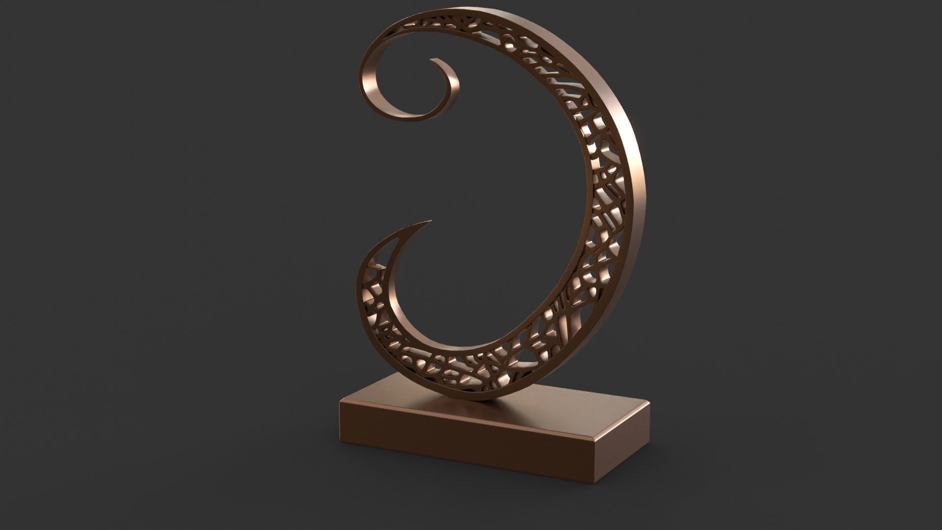 Decoration moon 3D model_5