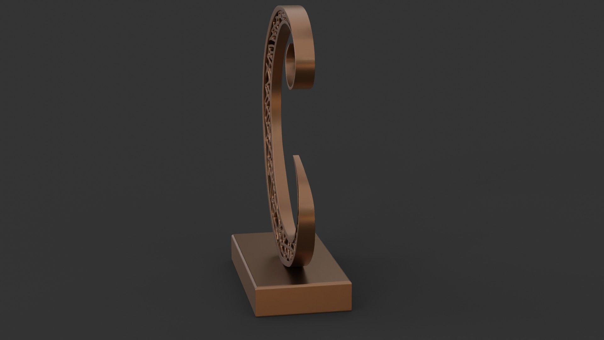 Decoration moon 3D model_1