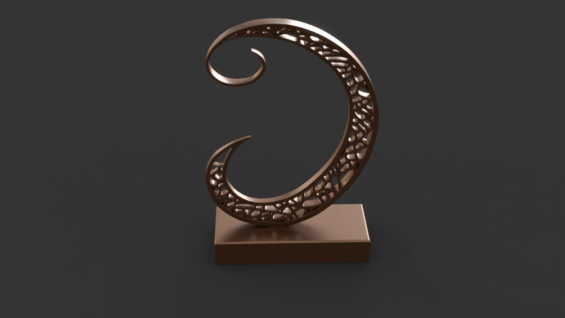 Decoration moon 3D model_4