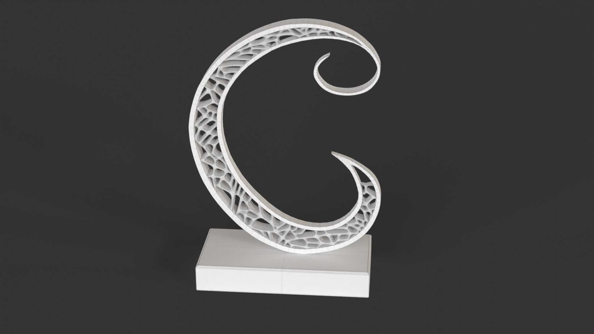 Decoration moon 3D model_10