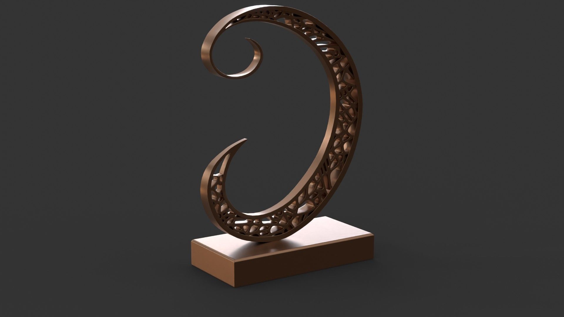 Decoration moon 3D model_3