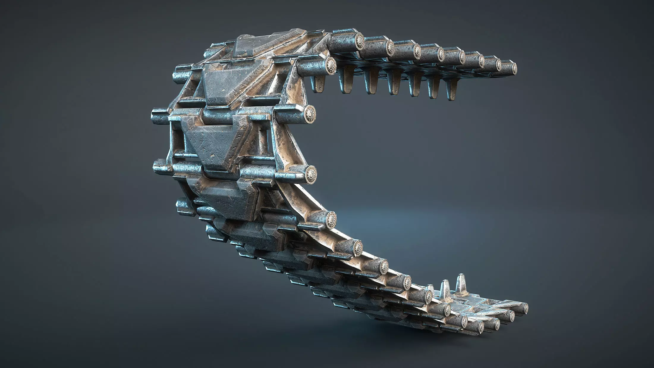 M2 Bradley and M270 MLRS Tracks Early Low-poly 3D model