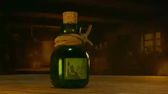 Pirate Rum Bottle