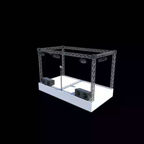 stage  3D model