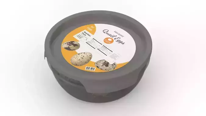 Quail eggs with container
