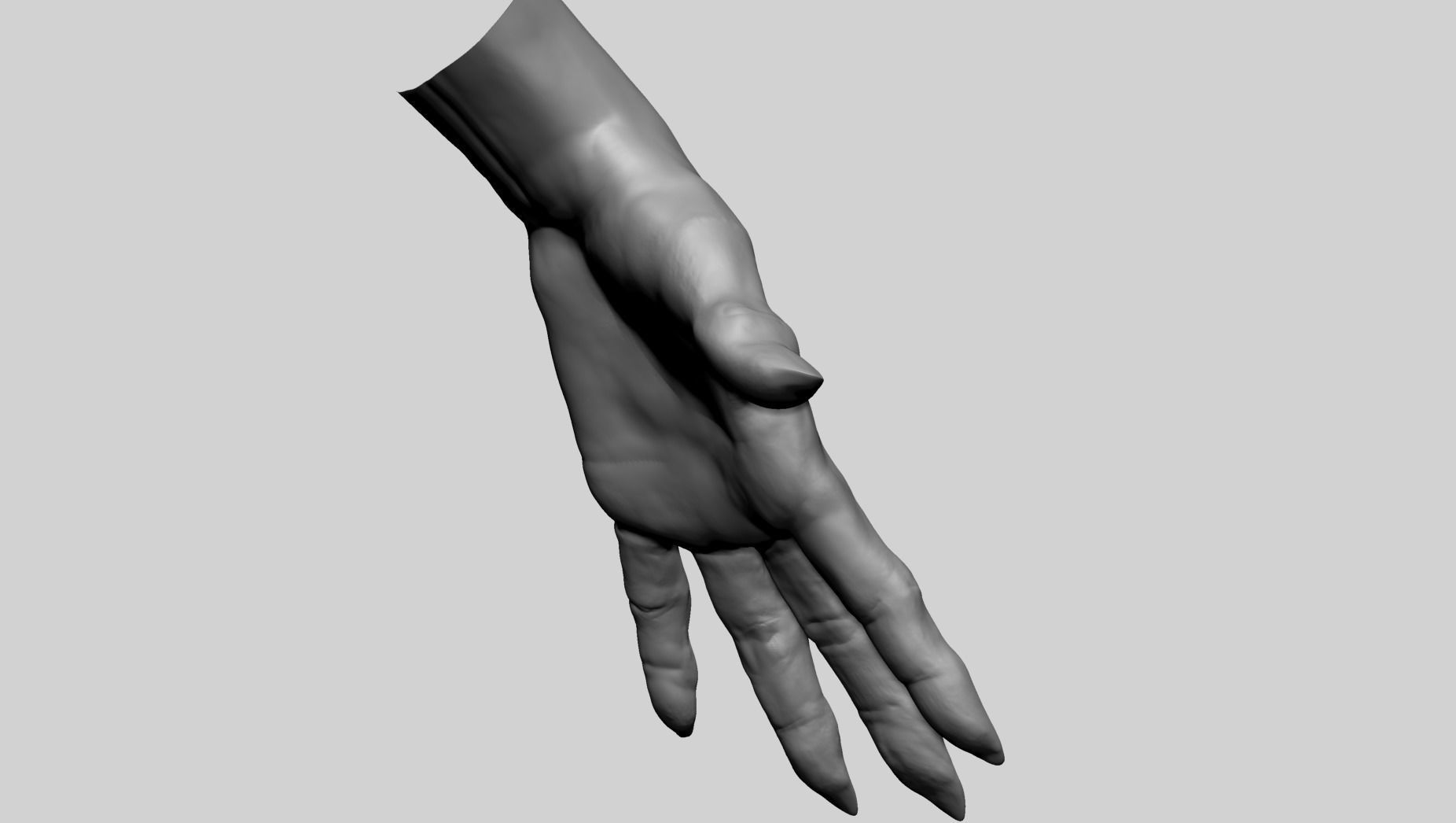 Creature Hand B 3D model_4