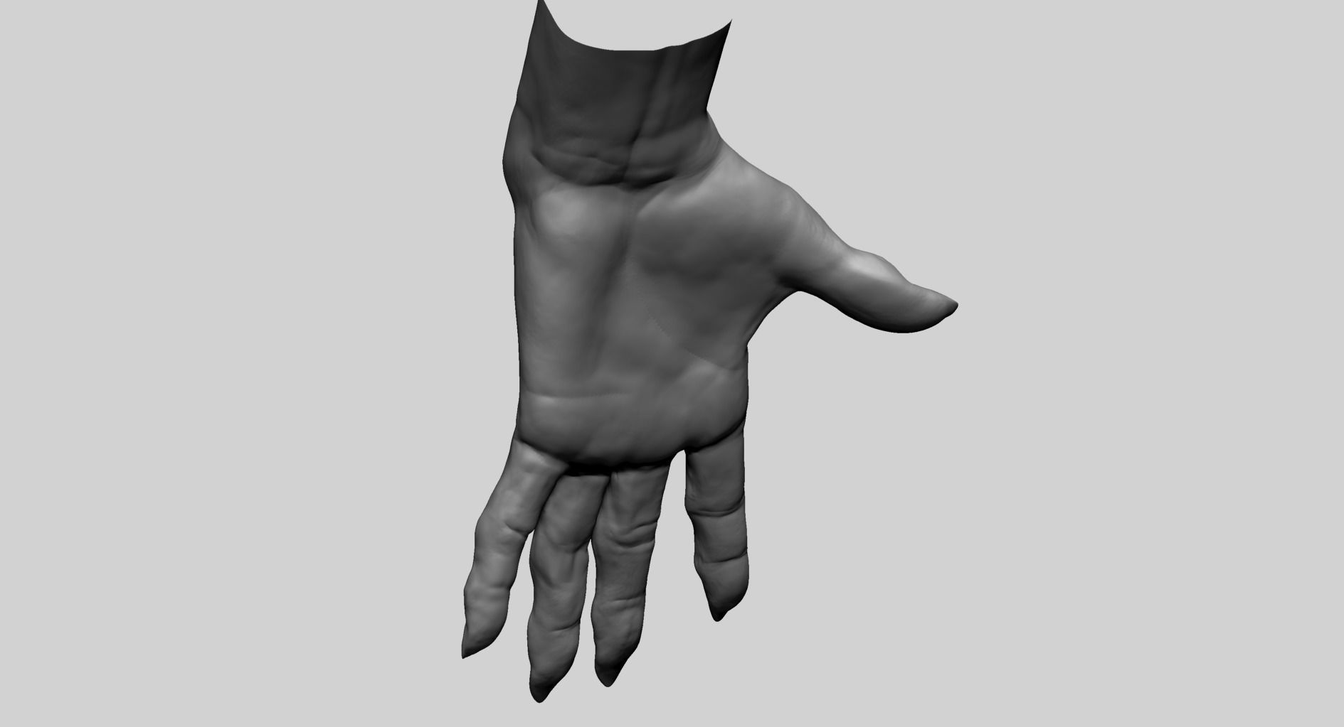Creature Hand B 3D model_6