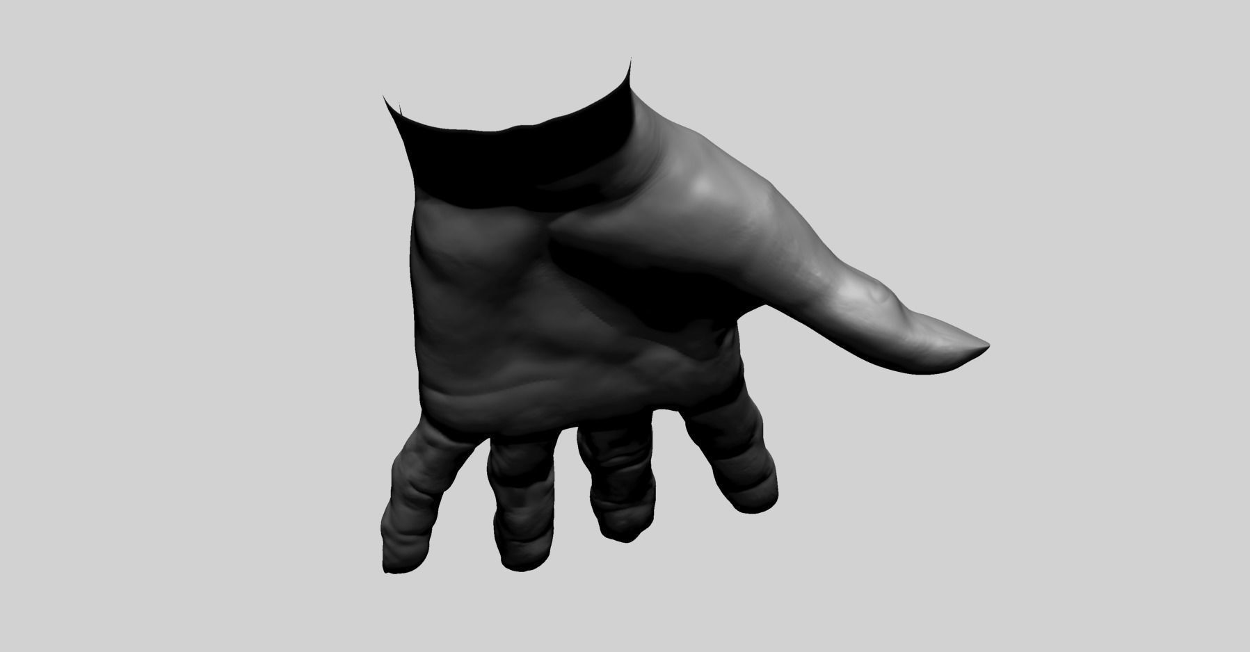 Creature Hand B 3D model_7
