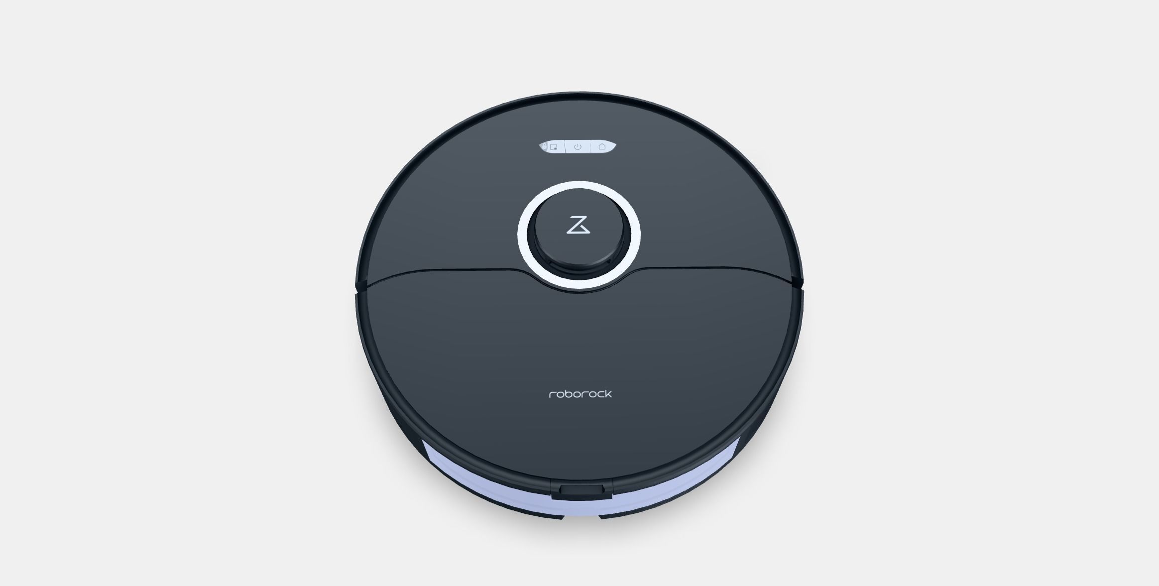 Roborock S8 black Low-poly 3D model_3