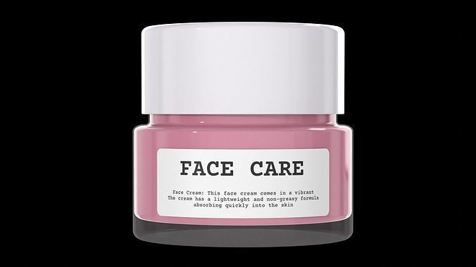 Face Cream Jar 3D model