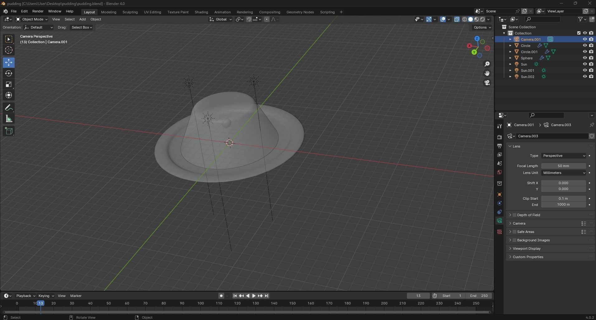 Pudding 3D Model 3D model_3