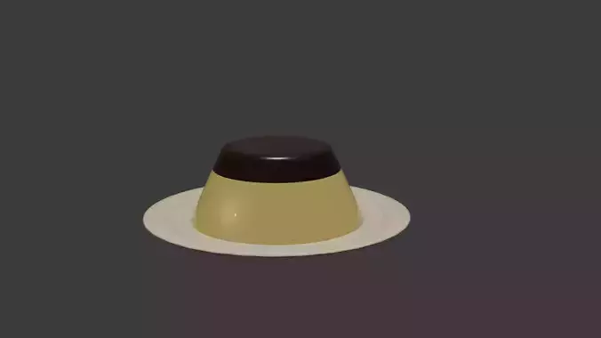 Pudding 3D Model