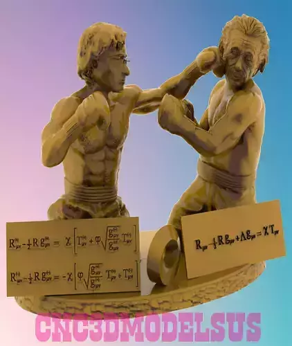 boxing match 3D MODEL STL FILE FOR CNC ROUTER LASER 3D print model
