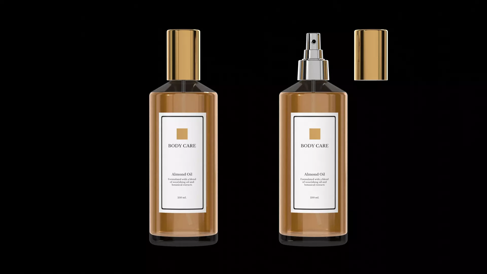 Body Care Oil 3D model