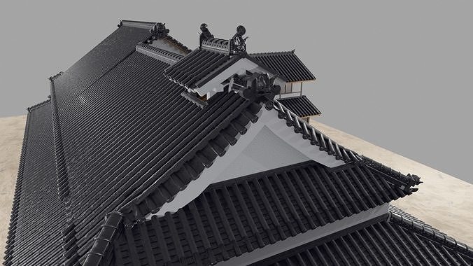 Japanese traditional house Sugiyamake-house 3D model 4