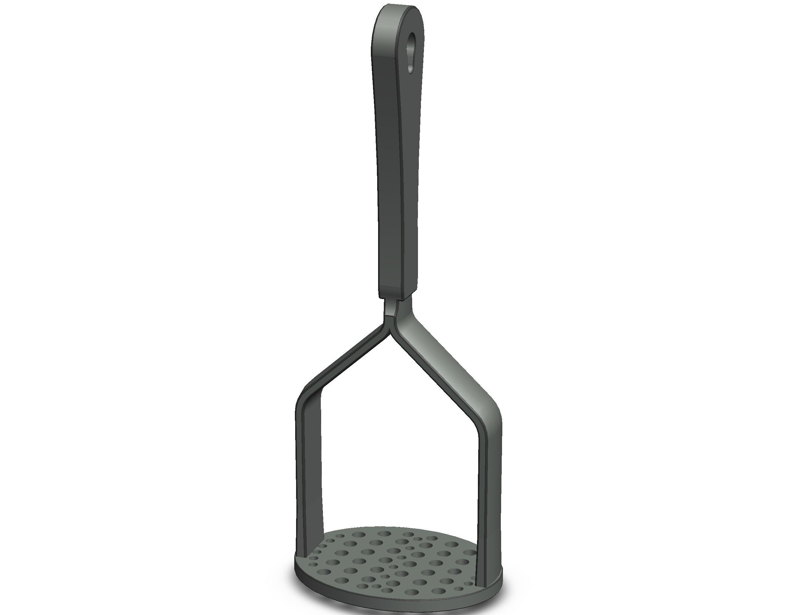 Manual Potato Masher Press 3D print model_5