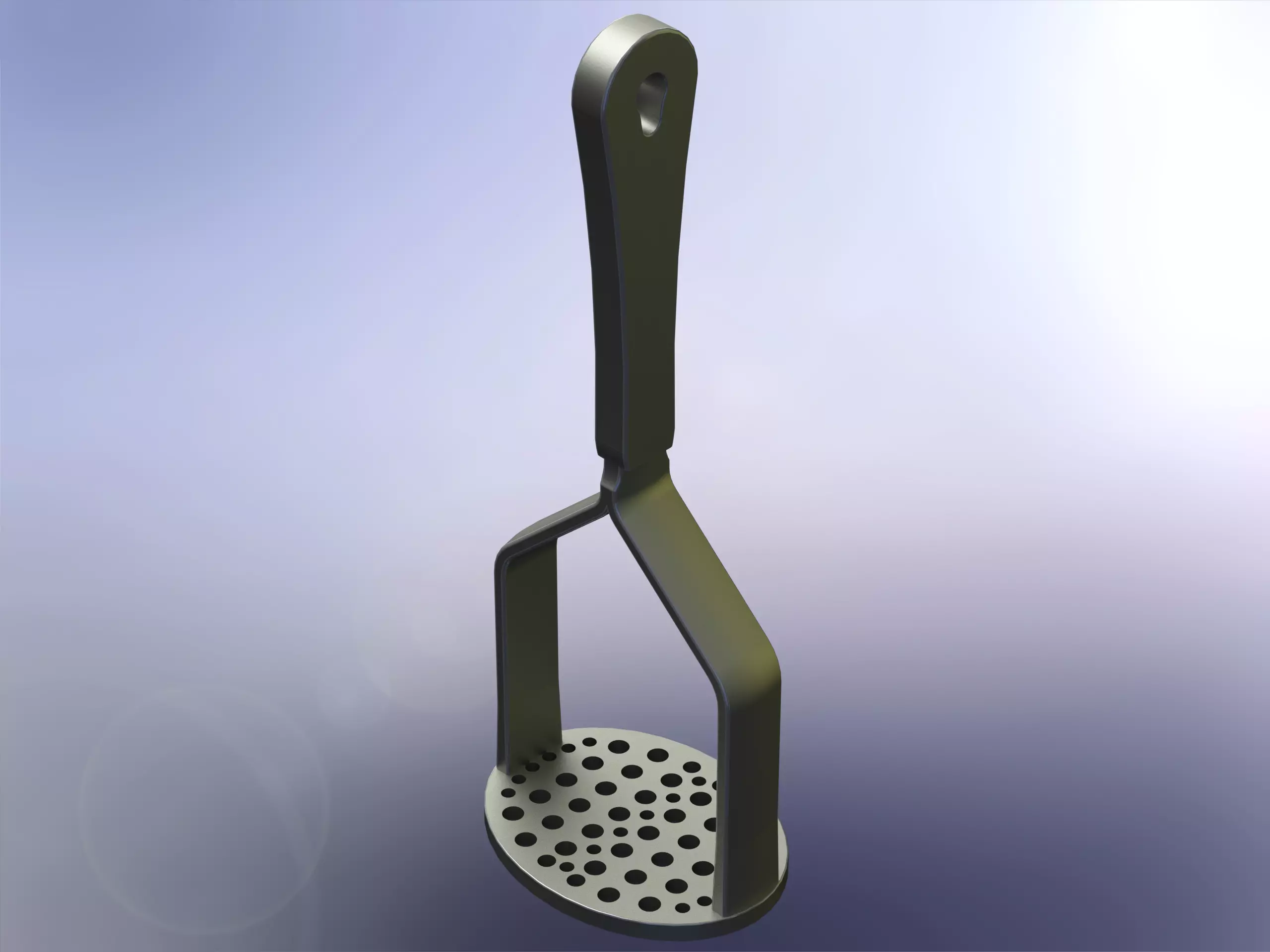 Manual Potato Masher Press 3D print model_0