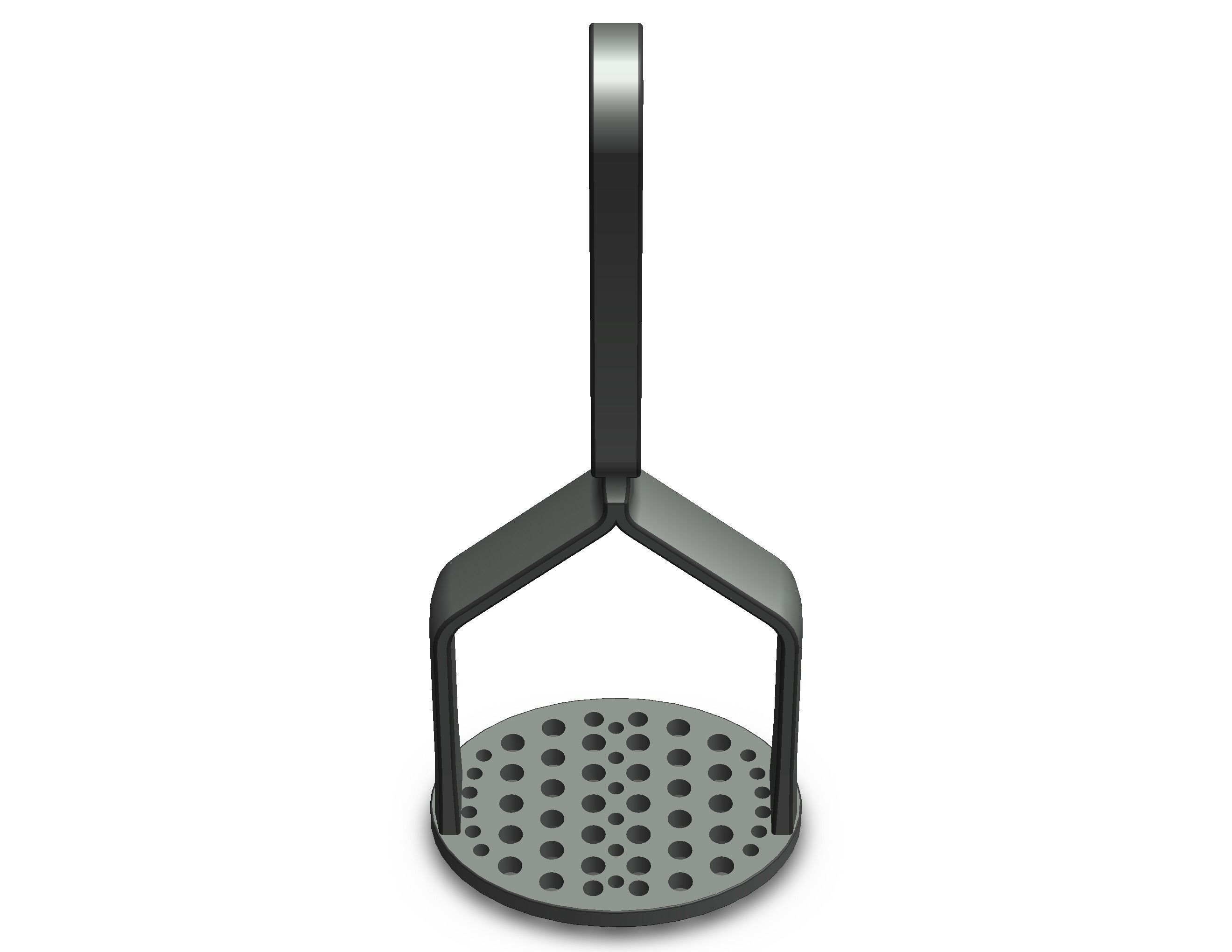 Manual Potato Masher Press 3D print model_21