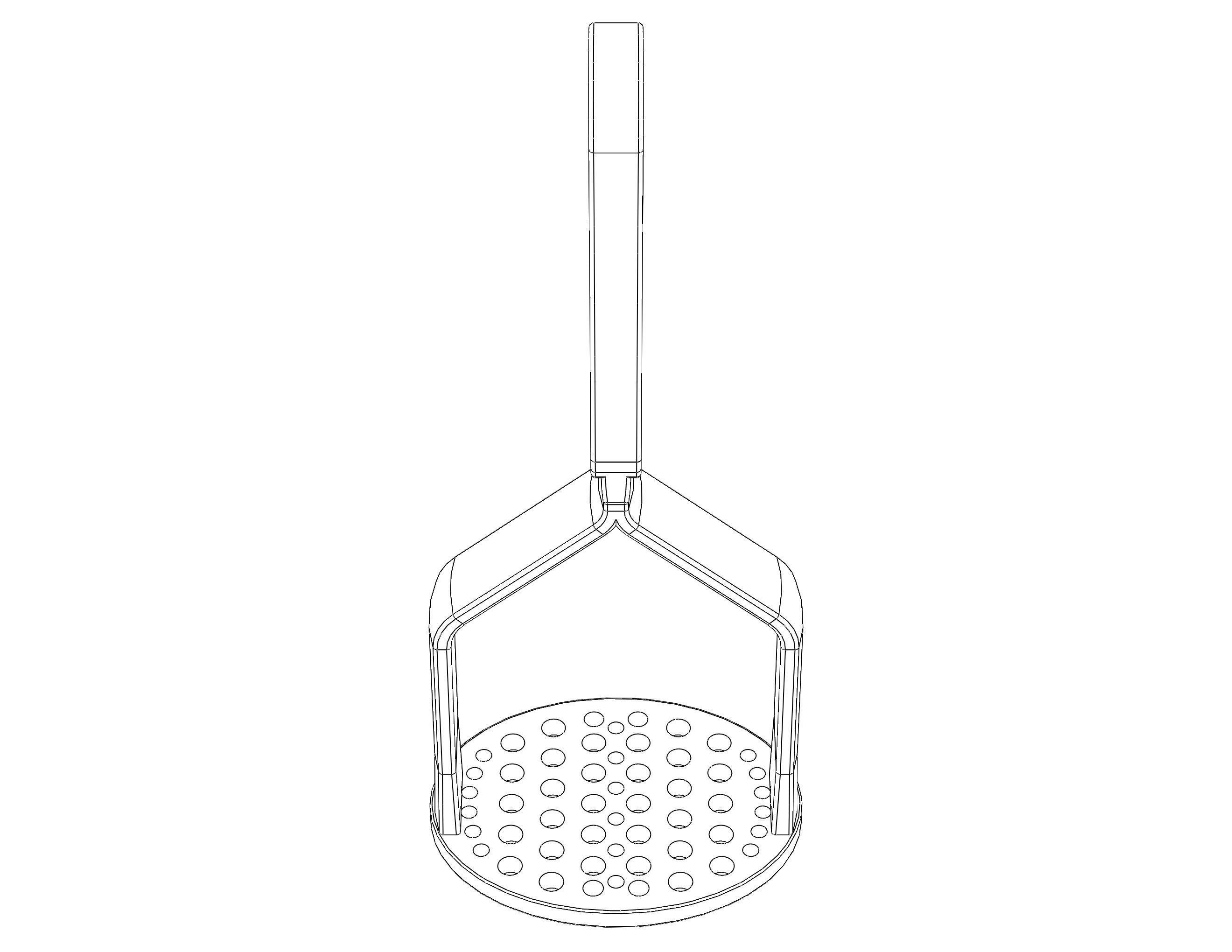 Manual Potato Masher Press 3D print model_18