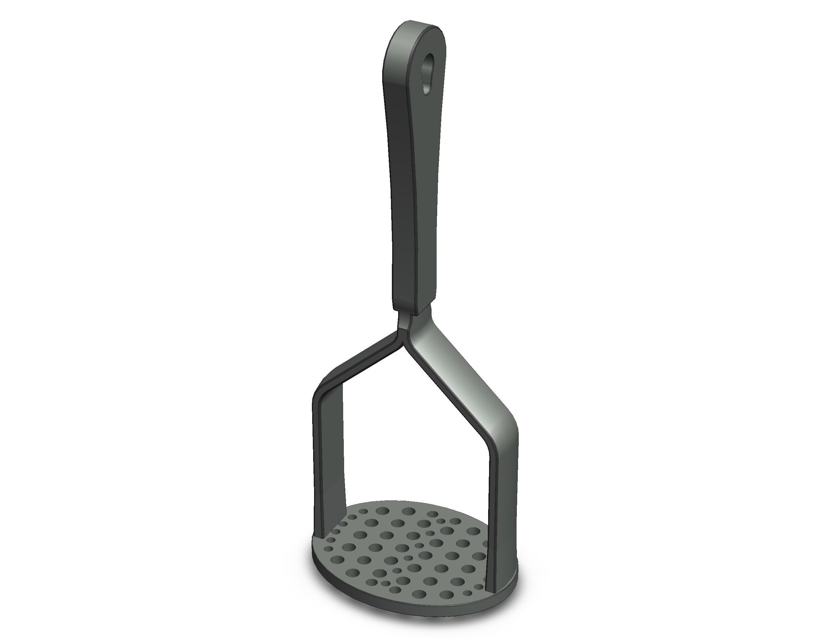Manual Potato Masher Press 3D print model_13
