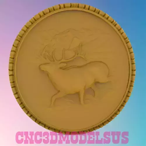 Deer 7 3D MODEL STL FILE FOR CNC ROUTER LASER