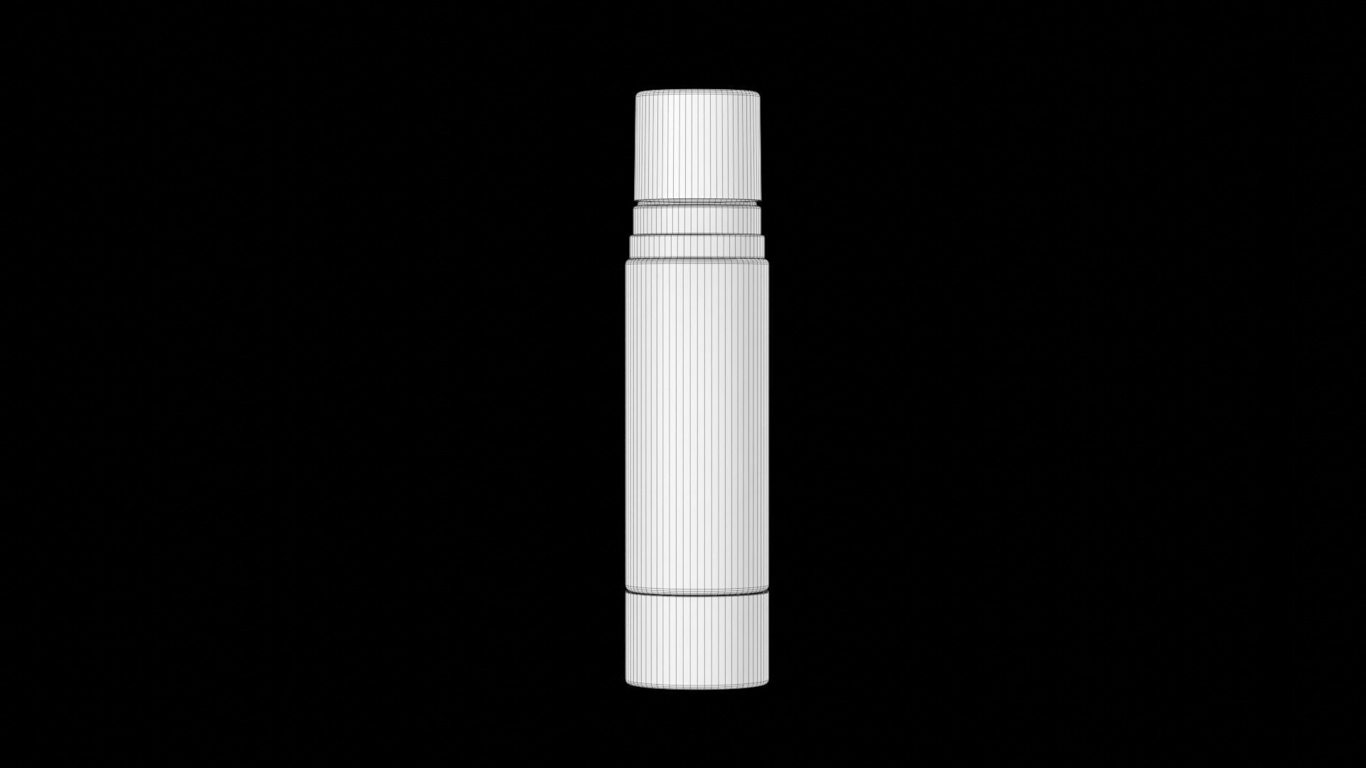 UV Sunscreen Serum Pump Bottle With Clear Cap 3D model_11