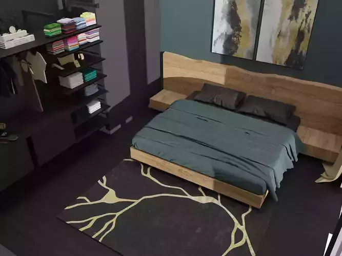 Dark Themed Apartment