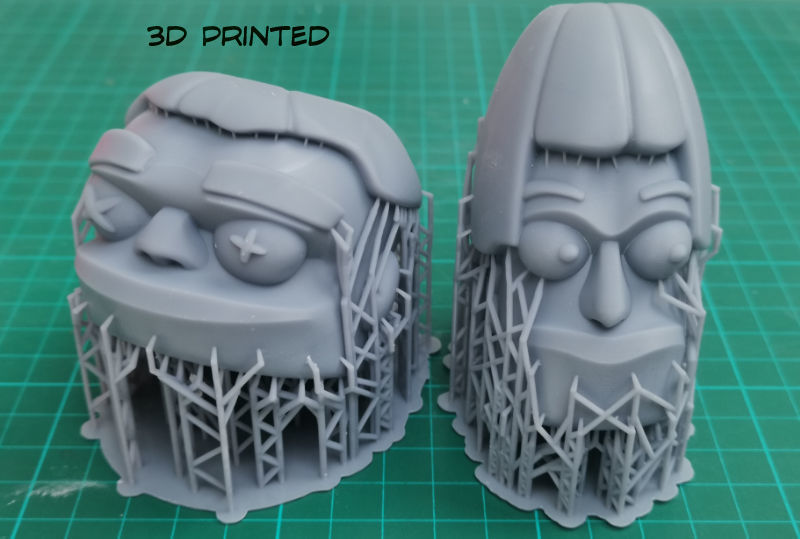 3 wise shrunken heads  3D print model_5