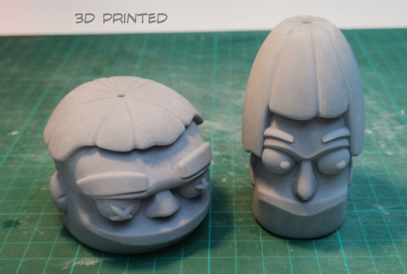 3 wise shrunken heads  3D print model_6