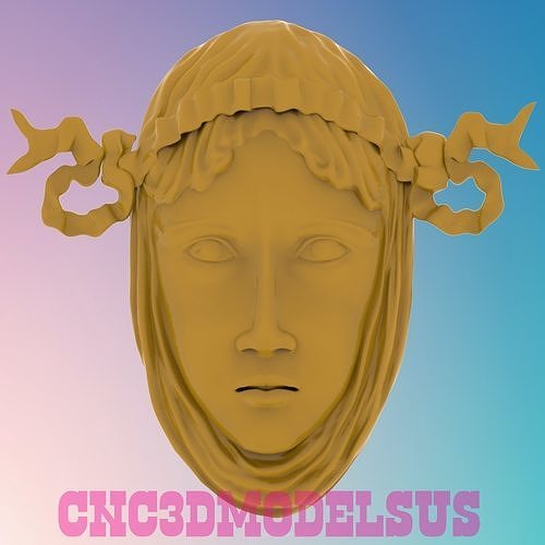 human face 3D MODEL STL FILE FOR CNC ROUTER LASER 3D print model