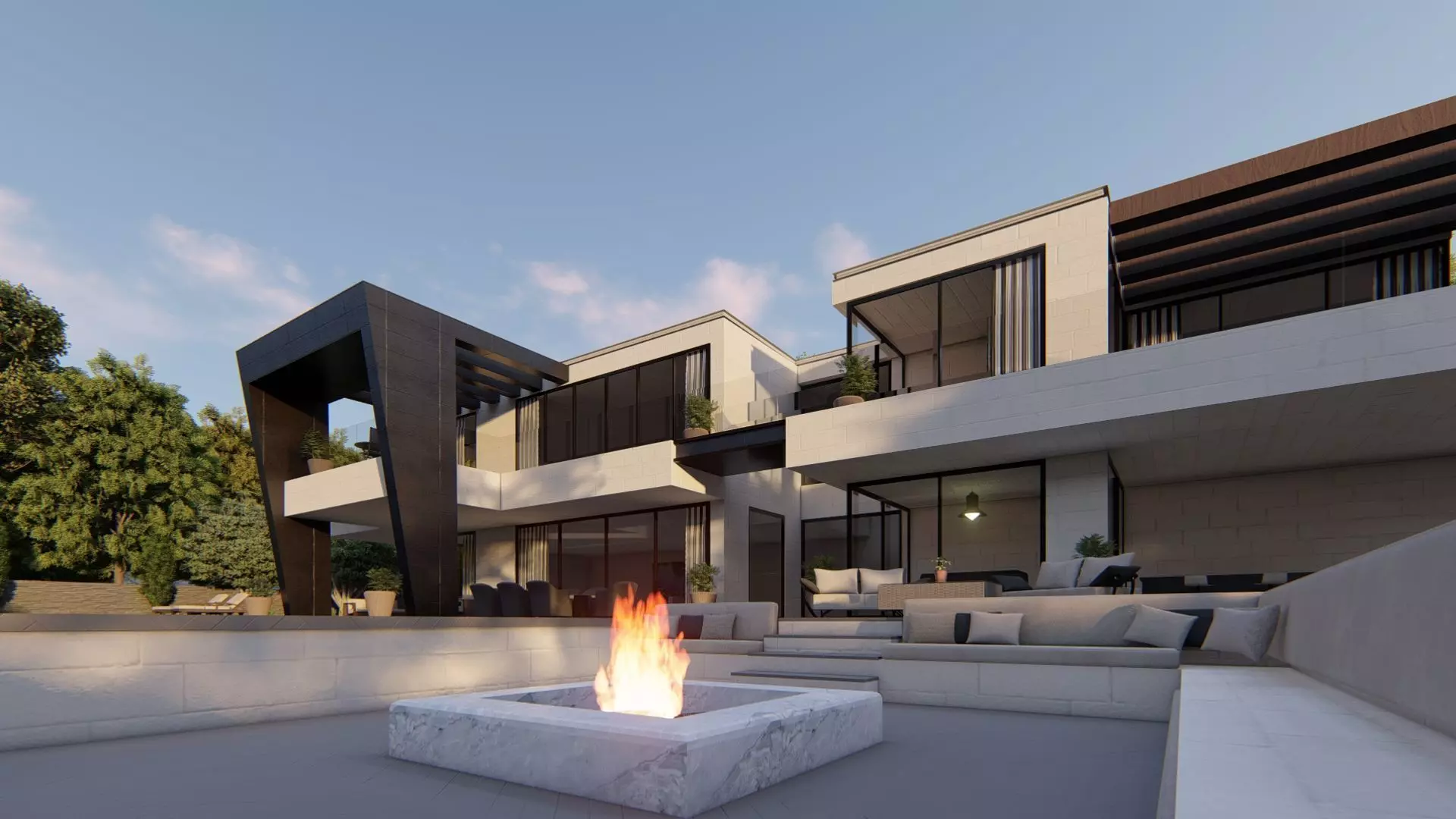 Regina Villa Exterior Design 3D model_18