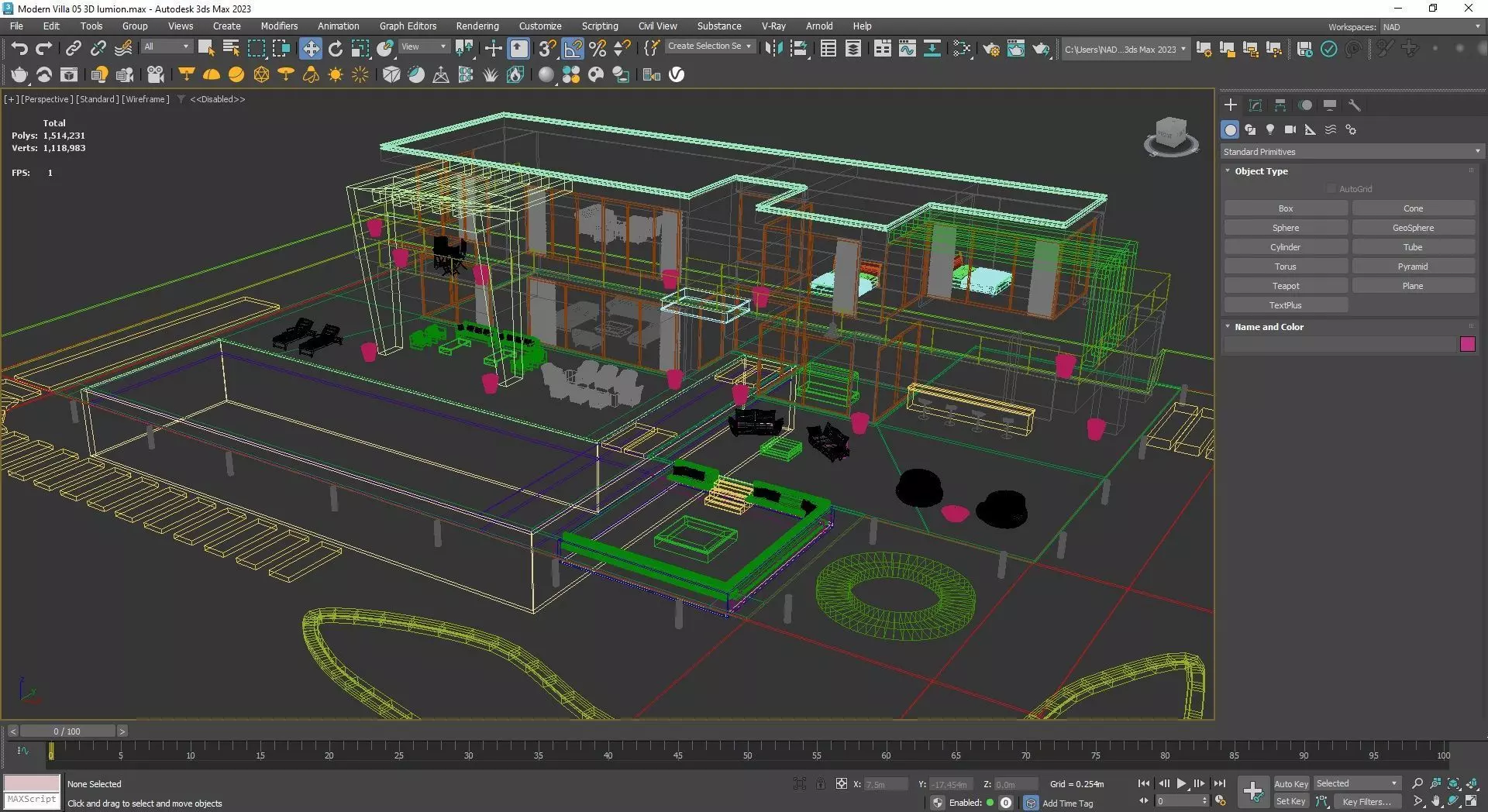 Regina Villa Exterior Design 3D model_9