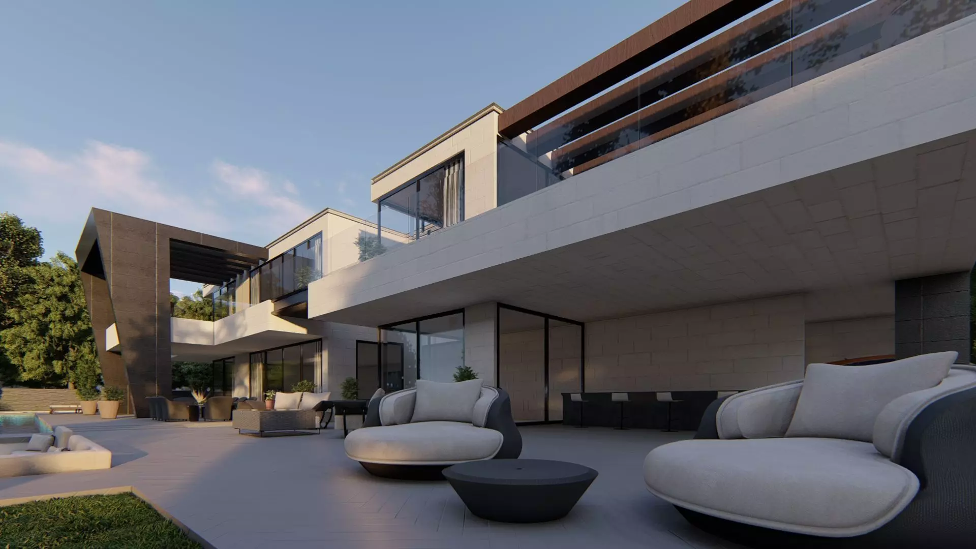 Regina Villa Exterior Design 3D model_17